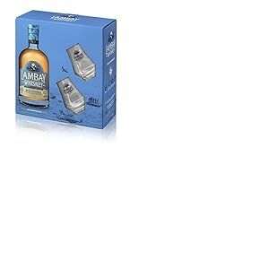 LAMBAY WHISKEY, Small Batch Blend, Coffret avec 2 Verres, Whisky Irlandais Triplement Distillé, Fruité & Non Tourbé, 40° 70cl - Offre Saint Patrick