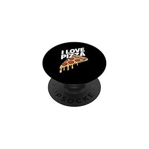 J'adore la pizza, le fromage et le pepperoni PopSockets PopGrip Adhésif