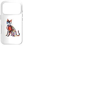 Porte-Chat &agrave; Motif Floral Japonais Chat Origami Kawaii Coque pour iPhone 17 Pro