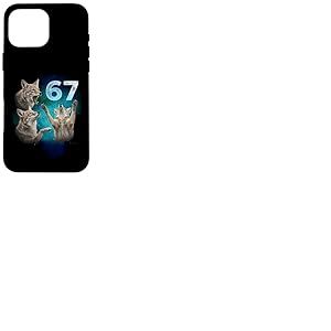 67 Meme Coyote Hurlant &agrave; la Lune Six Seven Coque pour iPhone 16 Pro Max