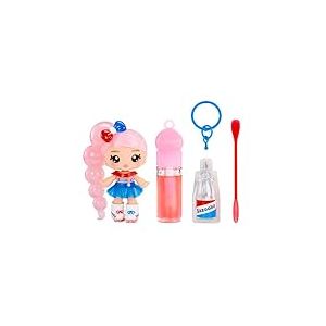 Yummiland x Licensed Sweets Lip Gloss Doll: Bazooka Bubble Gum - Jojo Bubblegum - Comprend 1 Poupée, Lip Gloss DIY + Porte-Clés Amovible, Jeu Cosmétique, Collection, Pour Enfants de 4 Ans et Plus