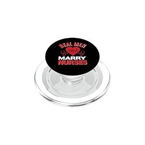 Real Men Mary Nurses Funny Nursing Nurse PopSockets PopGrip pour MagSafe