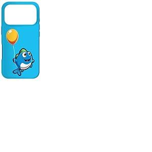 Un Poisson Mignon Vole avec Un Ballon. Poisson Volant Coque pour iPhone 17 Pro