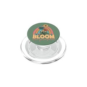 Arc-en-Ciel &agrave; Fleurs r&eacute;tro Bloom Where You are Planted PopSockets PopGrip pour MagSafe
