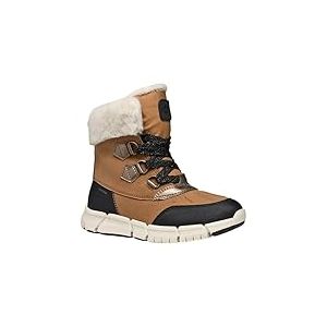 Geox J FLEXYPER Girl B AB Botte de Neige, Whisky Black 1, 36 EU