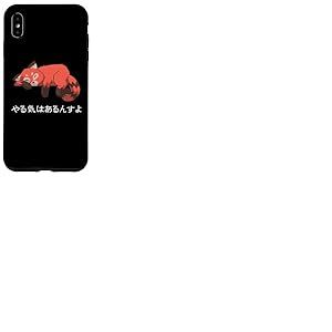 Kawaii Cute I'm Motivated Red Panda Funny Red Panda Animaux Coque pour iPhone XS Max