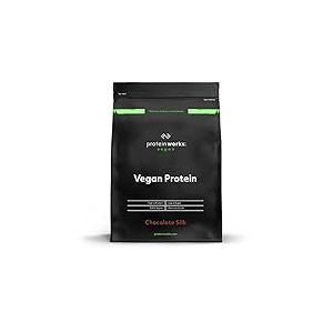 THE PROTEIN WORKS - Protéine Végane | 25g de protéines végétales | Qualité première | Shake de protéines végétales | 16 Servings | Chocolat Onctueux | 500g