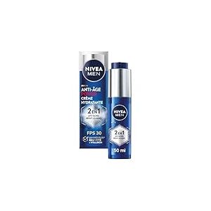 NIVEA MEN Crème hydratante Power 2-en-1 LUMINOUS630® anti-âge & anti-taches (1 x 50 ml), Crème visage pour homme enrichie en acide hyaluronique, Soin de jour SPF 30 pour toutes les peaux