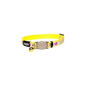 Rogz Reflectocat Collier Jaune/Rose 20,3 à 30,5 cm