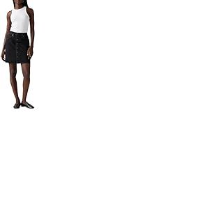 Levi's Jupe r&eacute;tro Ouverte &agrave; Boutons sur Le Devant, Open Mind, 32W