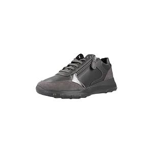 Geox D Alleniee B Basket, Gris foncé, 39 EU