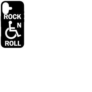 Rock-N-Roll Panneau d'acc&egrave;s handicap&eacute; pour Fauteuil Roulant Coque pour iPhone 17