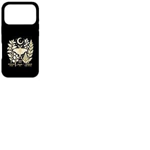 Witchcore Moon Moth Botanicals Croissant de Luna Coque pour iPhone 17 Pro
