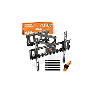 RICOO Support TV Mural 32-55" Pouces (81-140cm), S6144 Orientable et Inclinable Fix ation Murale t&eacute;l&eacute;vision Bras articul&eacute; pour t&eacute;l&eacute; VESA