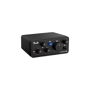 Fender AudioBox GO | Interface audio USB-C 2x2 pour la production musicale, combo micro/ligne XLR, entr&eacute;e instrument TS, convertisseurs 24 bits/96 kHz, surveillance casque sans latence, Mac & PC