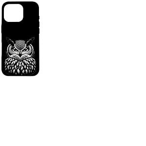 Hibou - Oiseau sombre effrayant Coque pour iPhone 16 Pro
