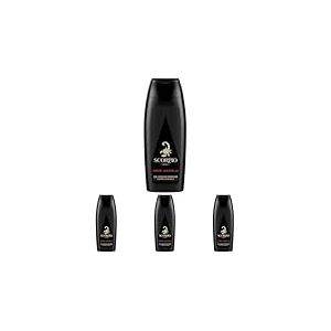 Scorpio - Gel Douche Corps Homme - Collection Noir Absolu - Format 250 ml (Lot de 4)