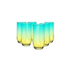 Glasmark Lot de 6 verres de 360 ml - Jaune