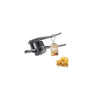 Westmark Presse Frites Black Edition – Presse Churro, Presse Pommes de Terre avec Revêtement Spécial Antidérapant – pour Pommes de Terre, Churros et Frites – Anthracite, 41 Cm
