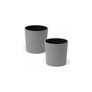 Siena Garden Eco Lens Lot de 2 Verres Gris 30 cm