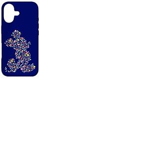 Disney Mickey Mouse Spring Flower Easter Egg Silhouette Pose Coque pour iPhone 17