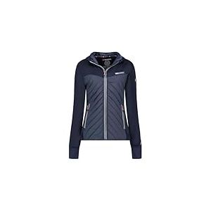 Geographical Norway Triangle Lady Veste Softshell Capuche Femme Impermeable Outdoor - Blouson Coupe Vent Resistant - Activites En Exterieur Randonnee Ski Automne Hiver Printemps (Marine Rose L)