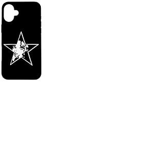 Pochoir mignon jolie fille timide femme étoile Graffiti Art Coque pour iPhone 16 Plus