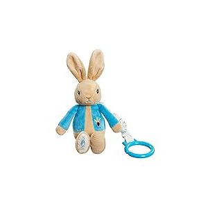 Rainbow Designs PO1451 Beatrix Potter Peter Rabbit Jiggle Attachable Soft Toy - Unisex Pram Toy for Toddlers and Babies