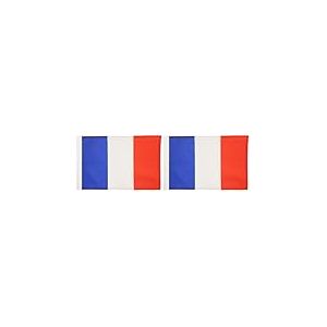 AZ FLAG - Drapeau France - 45x30 cm - Pavillon Fran&ccedil;ais 100% Polyester Avec Fourreau Pour Hampe - 20g (Lot de 2)