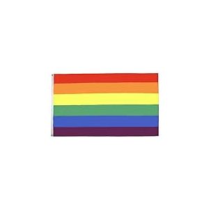 AZ FLAG - Drapeau Arc-en-Ciel - 250x150 cm - Grand Drapeau Lgbt - Gay - Rainbow 100% Polyester Avec Oeillets Métalliques Intégrés - Pavillon 300 g