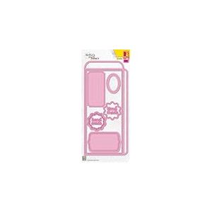 Nellie's Choice Matrice de Découpe Enveloppe et Carte-11 Pcs de 10,5 x 22,5 cm Matériel-Cutting Dies pour Scrapbooking Accessoires, Cartes et Décorations, Rose, 105x225mm