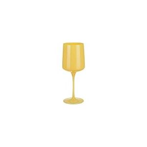 KASANOVA Service 3 verres à vin jaune mat en verre