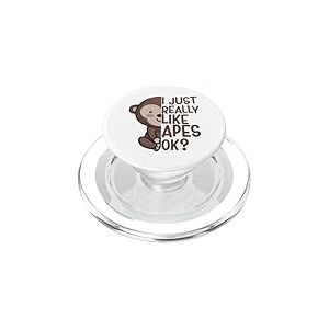Costume de Singe Amusant Tenue de chimpanzé PopSockets PopGrip pour MagSafe