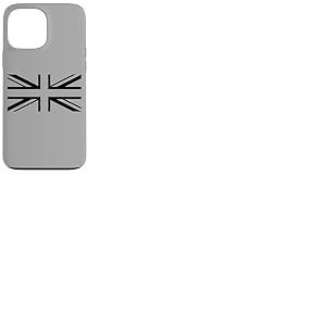 Drapeau Union Jack Noir Grande-Bretagne Angleterre Coque pour iPhone 13 Pro Max