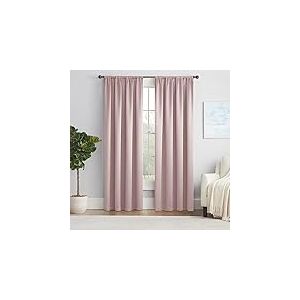 Eclipse Rideau de fenêtre Moderne thermapanel avec Passe-Tringle pour Chambre à Coucher (1 Panneau) 160 x 137,2 cm, Rose poudré