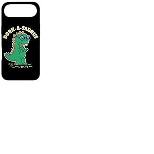 Dinosaure dr&ocirc;le Geek Vert Dinosaure Ringard DORK-A-Saurus Coque pour iPhone Air