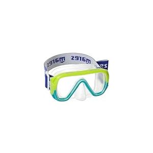 Mares Keewee Jr &ndash; Masque de plong&eacute;e Enfant en Silicone, lentille Unique Verre tremp&eacute;, Large Champ de Vision, Sangle Tissu Confortable avec Support Tuba