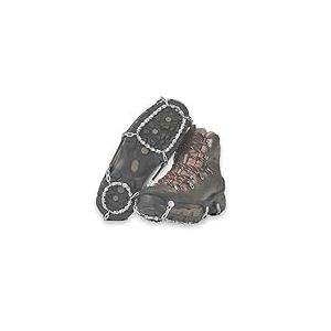 Yaktrax Diamond Grip Crampons Antiglisse Neige&Glace,Adh&eacute;rence Totale Marche,Course,Randonn&eacute;e,Bande &Eacute;lastique R&eacute;sistante au Froid,Facile &agrave; Enfiler,L&eacute;ger,Durable,Noir,Taille S
