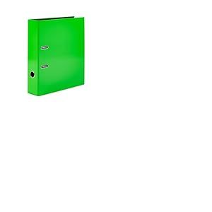 HERMA 20066 Classeur A4 vert fluo, 7 cm de large, motif de classeur à levier en carton avec impression intérieure pour l'école et le bureau, classeur à anneaux stable, pour garçons et filles