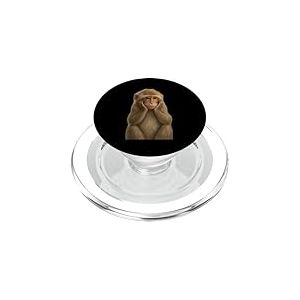 Adorable Monkey Pensive Pose Image PopSockets PopGrip pour MagSafe