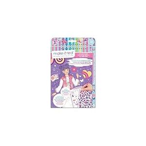 Make It Real: Design tendance à gratter : Groovy Vibes – Scratch to Reveal Fashions & Accessoires, pages de coloriage et feuille d'autocollants, filles et enfants à partir de 8 ans