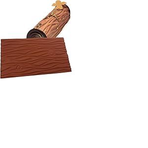 PATIFUN DAUDIGNAC kit Moule a buche 5 Pieces avec Insert et Tapis Relief - Bois - selec