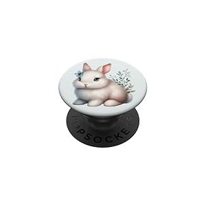 Illustration de Lapin Prairie PopSockets PopGrip Adh&eacute;sif