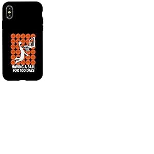 Avoir Une Balle Pendant 100 Jours de Basket-Ball Scolaire Coque pour iPhone X/XS
