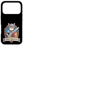 Qu&ecirc;tes Secondaires Chat Joueur M&eacute;di&eacute;val Coque pour iPhone 17 Pro