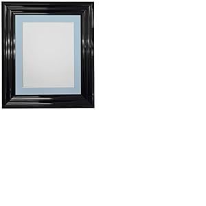 FRAMES BY POST Cadre Photo Passe-Partout Bleu 60x80 cm Photo 50x70 cm (Verre Plastique)