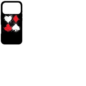 Cartes &agrave; Jouer Poker C&oelig;ur B&ecirc;che Diamant Club Coque pour iPhone 17 Pro