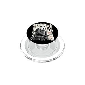 Panda Samouraï Art Calligraphie Japonaise 武士パンダ Culture PopSockets PopGrip pour MagSafe
