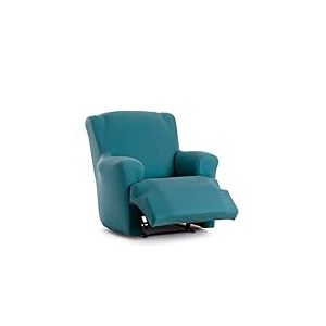 EYSA Housse de canapé bi-élastique pour Fauteuil Relax inclinable Couleur Vert émeraude Design Harlem