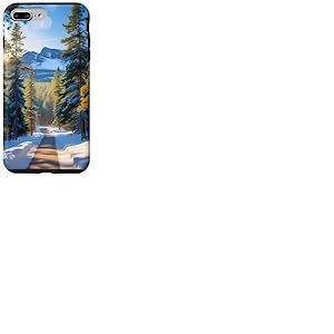 Sc&egrave;ne sereine de Cerfs des Bois, Hiver dans Une for&ecirc;t Coque pour iPhone 7 Plus/8 Plus